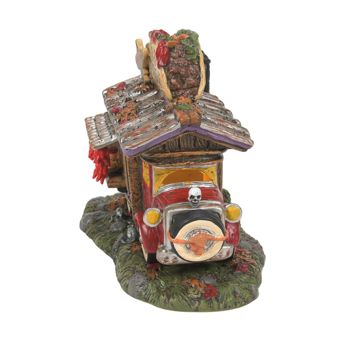 Department 56 Snow Village Halloween: Taco Tombsday Taco Truck sparkle-castle