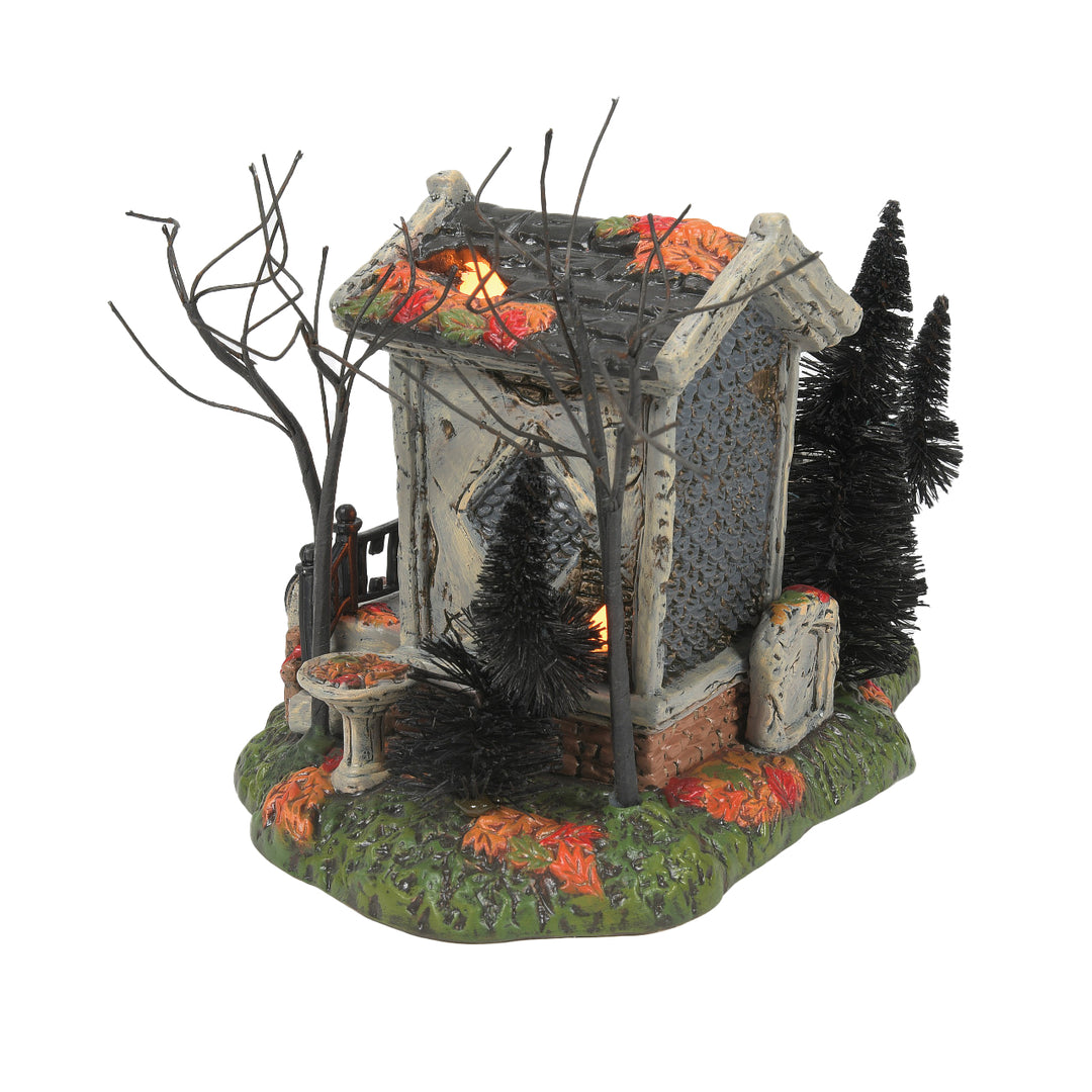 Department 56 Snow Village Halloween: R.I.P. Cemetery sparkle-castle