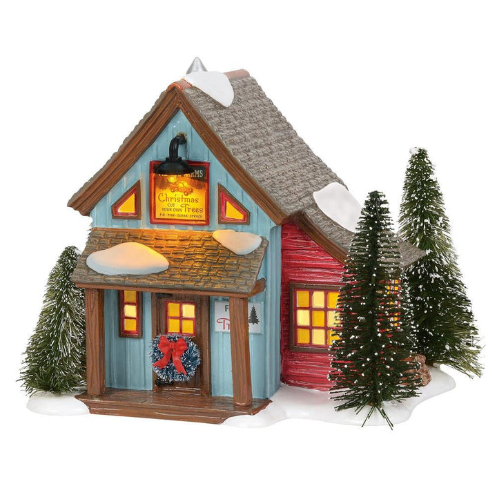 Original Snow Village: Village Farms Tree Lot sparkle-castle