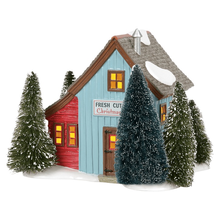 Original Snow Village: Village Farms Tree Lot sparkle-castle