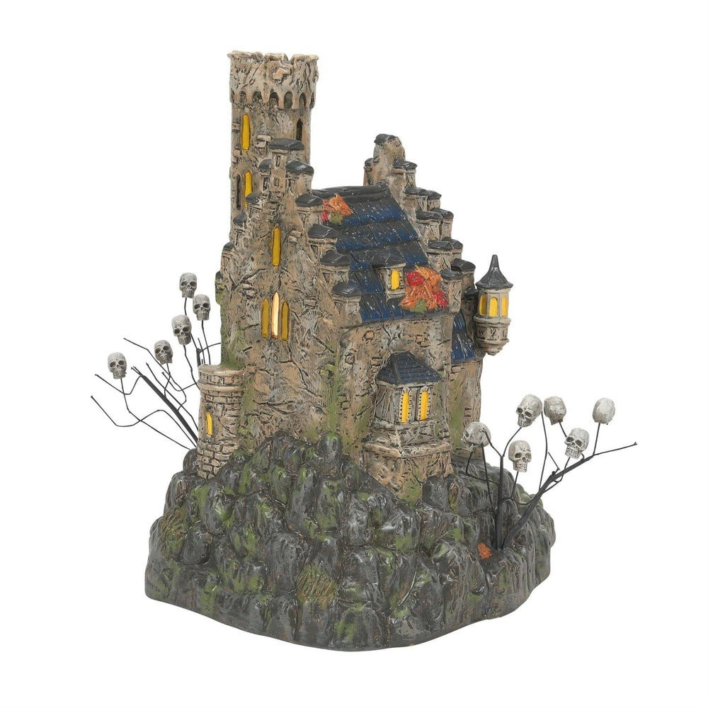 Snow Village Halloween: Castle Calvaria sparkle-castle