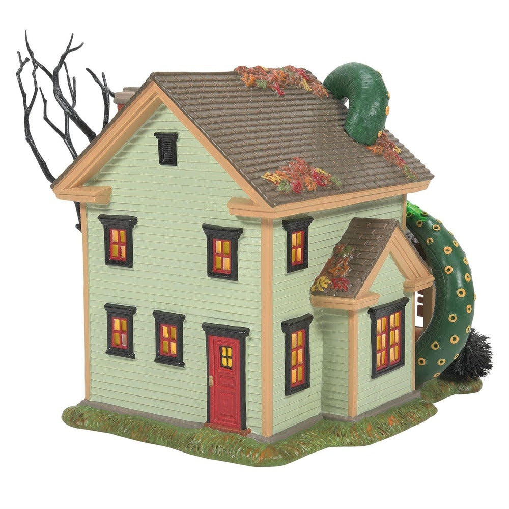 Snow Village Halloween: The Kraken House sparkle-castle