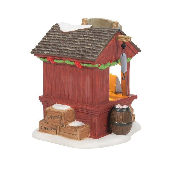 Dickens Snow Village: Fishmonger sparkle-castle