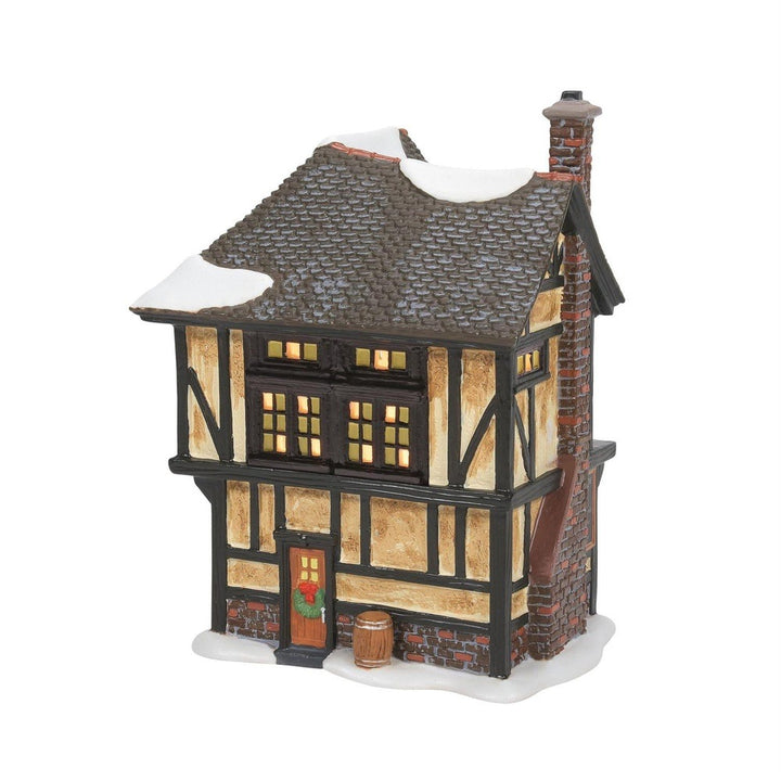 Dickens Snow Village: Ye Olde Goat Pub sparkle-castle
