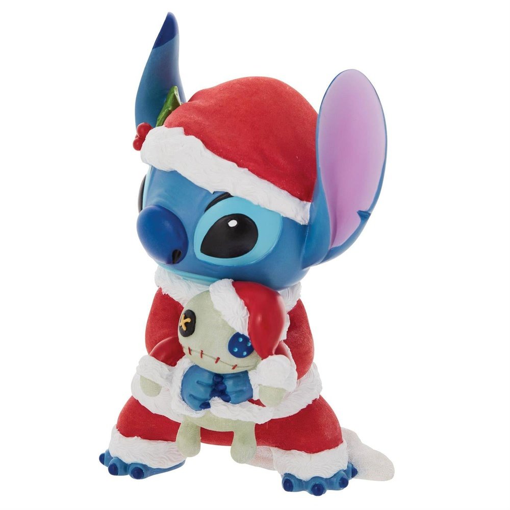 Disney Showcase: Santa Stitch with Scrump Figurine sparkle-castle
