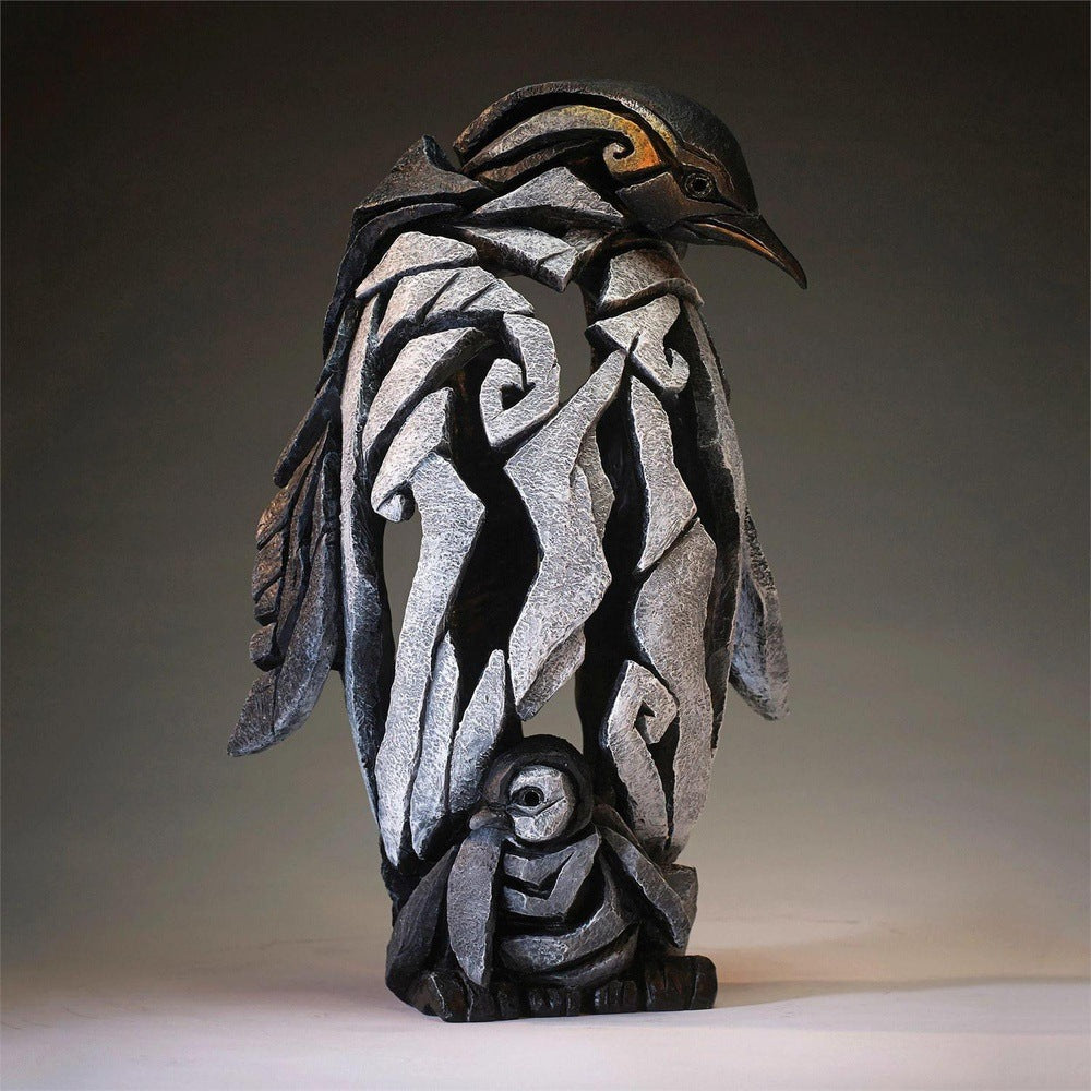 Edge Sculpture: Emperor Penguin sparkle-castle