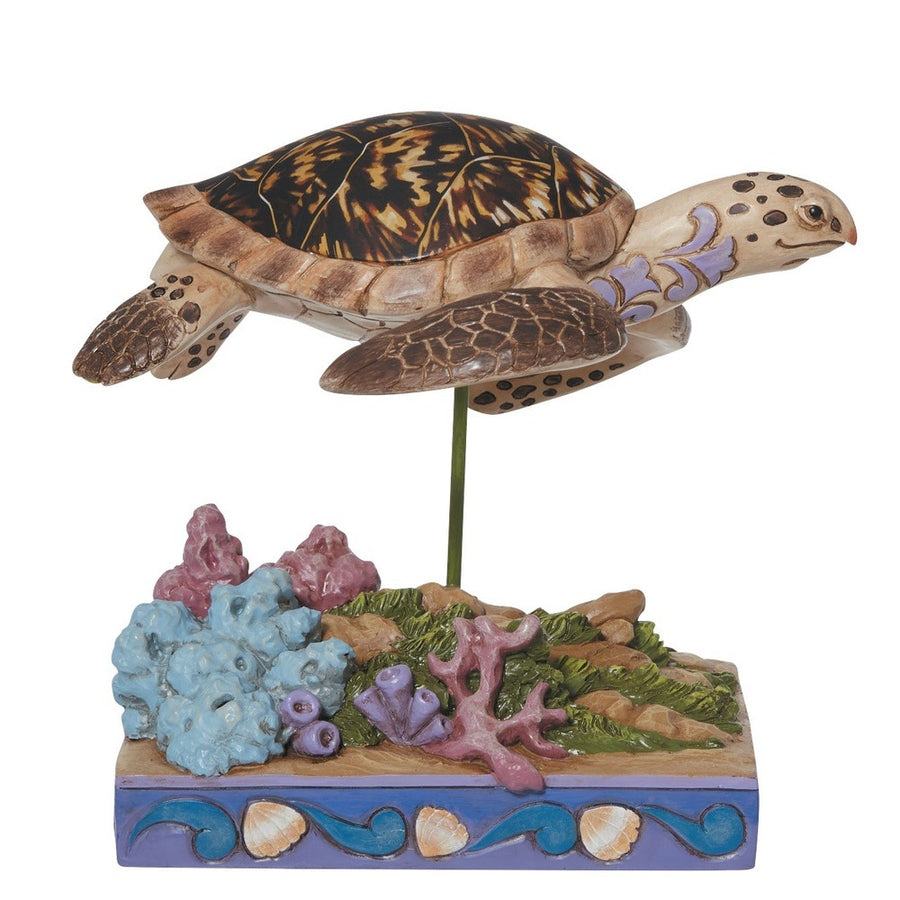 Jim Shore Animal Planet: Hawksbill Sea Turtle Figurine sparkle-castle