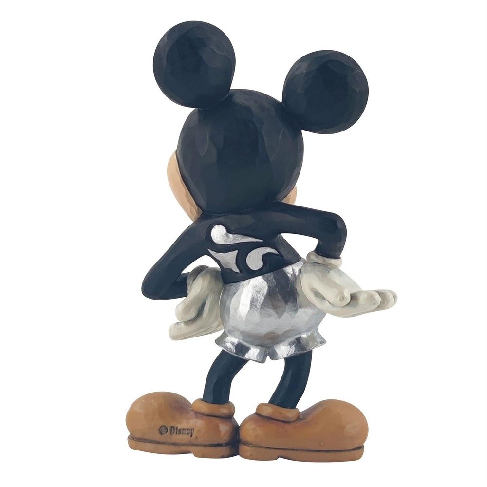 Jim Shore Disney Traditions: 100th Anniversary Mickey Mouse Miniature Figurine sparkle-castle