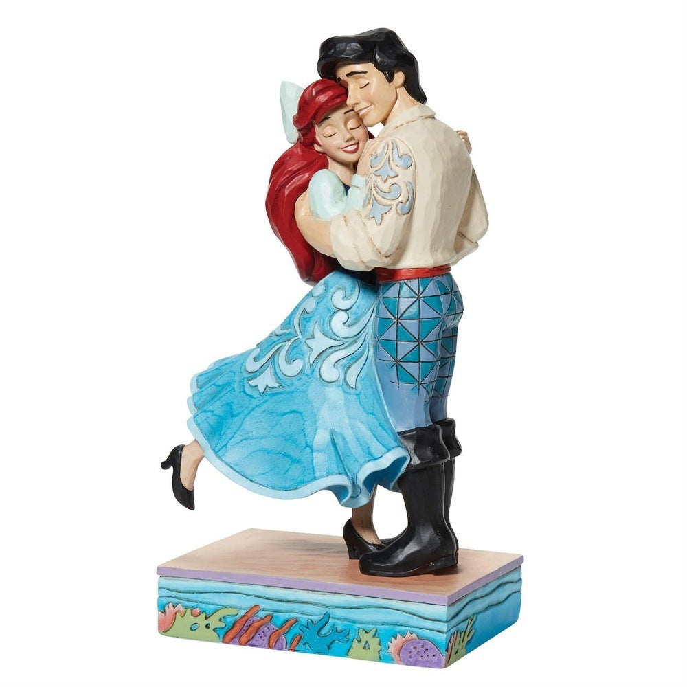 Jim Shore Disney Traditions: Ariel & Eric In Love Figurine sparkle-castle