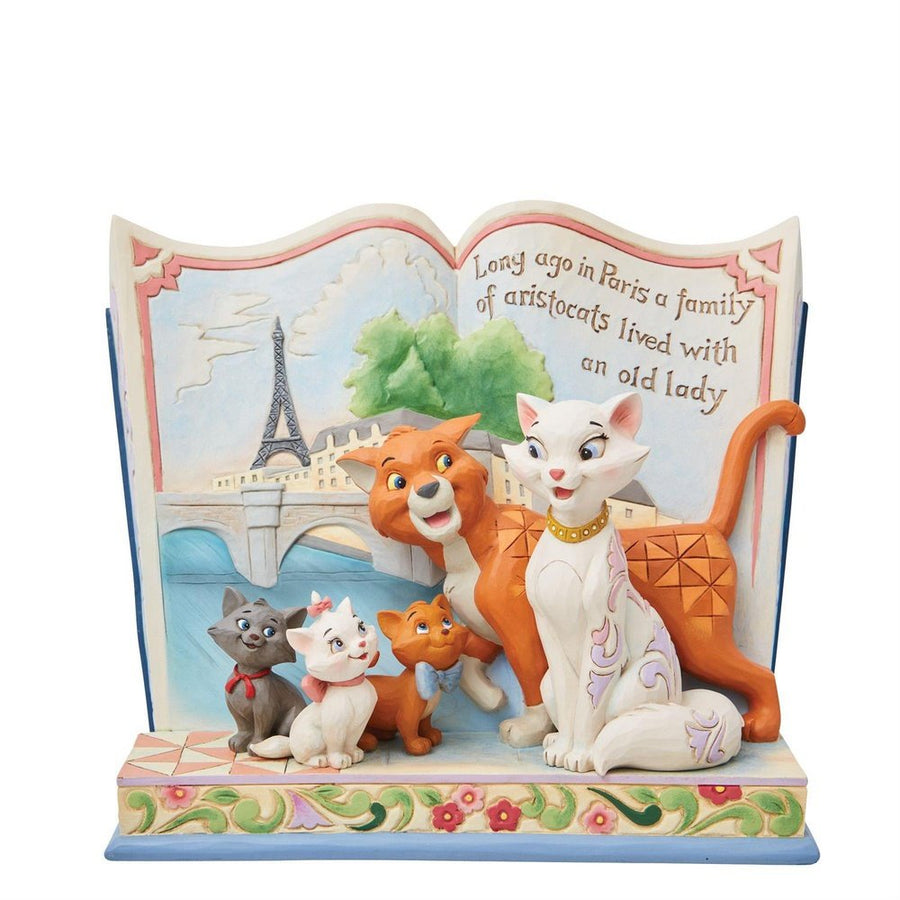 Jim Shore Disney Traditions: Aristocats Storybook Figurine sparkle-castle