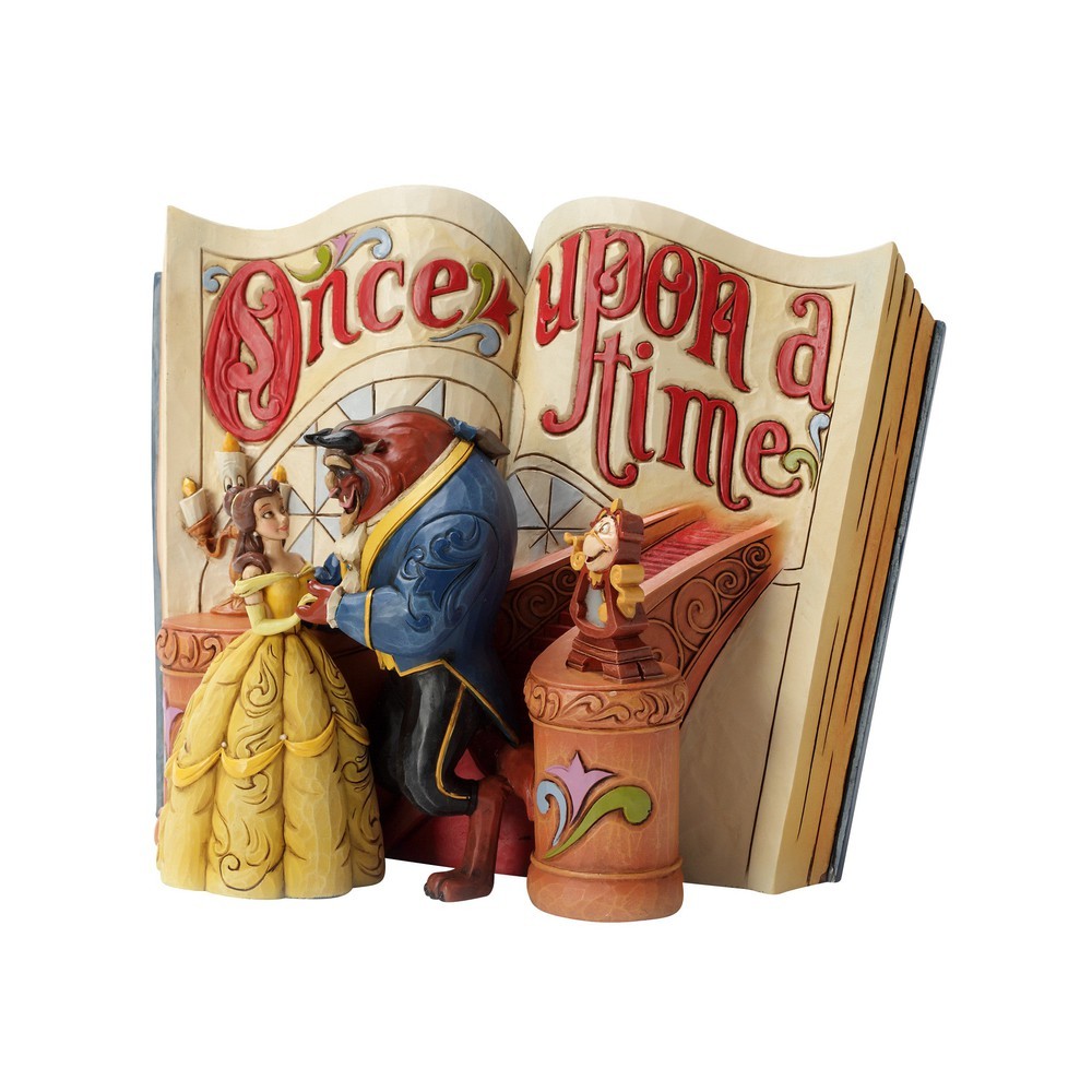 Jim Shore Disney Traditions: Beauty Beast Storybook Figurine sparkle-castle