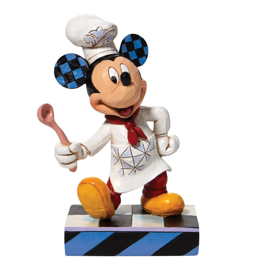 Jim Shore Disney Traditions: Chef Mickey Figurine sparkle-castle