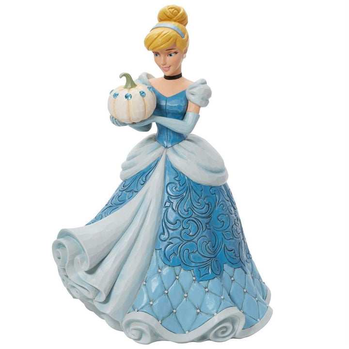 Jim Shore Disney Traditions: Cinderella Deluxe 5th in Series Figurine sparkle-castle