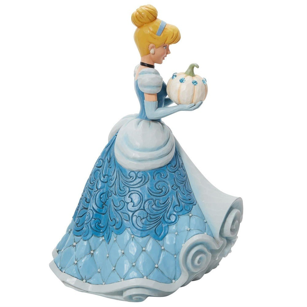 Jim Shore Disney Traditions: Cinderella Deluxe 5th in Series Figurine sparkle-castle