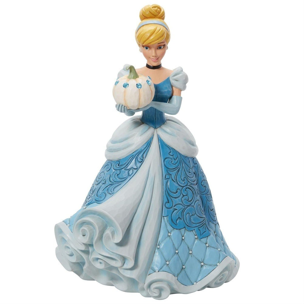 Jim Shore Disney Traditions: Cinderella Deluxe 5th in Series Figurine sparkle-castle