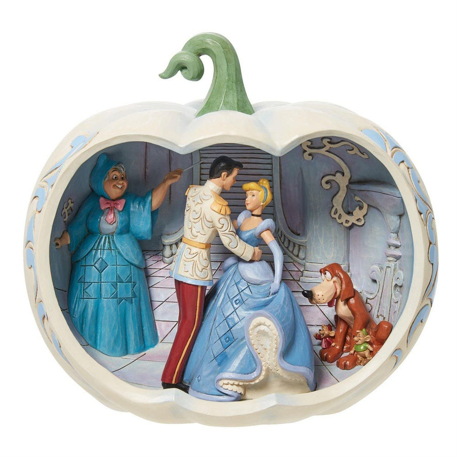 Jim Shore Disney Traditions: Cinderella Pumpkin Scene Figurine sparkle-castle