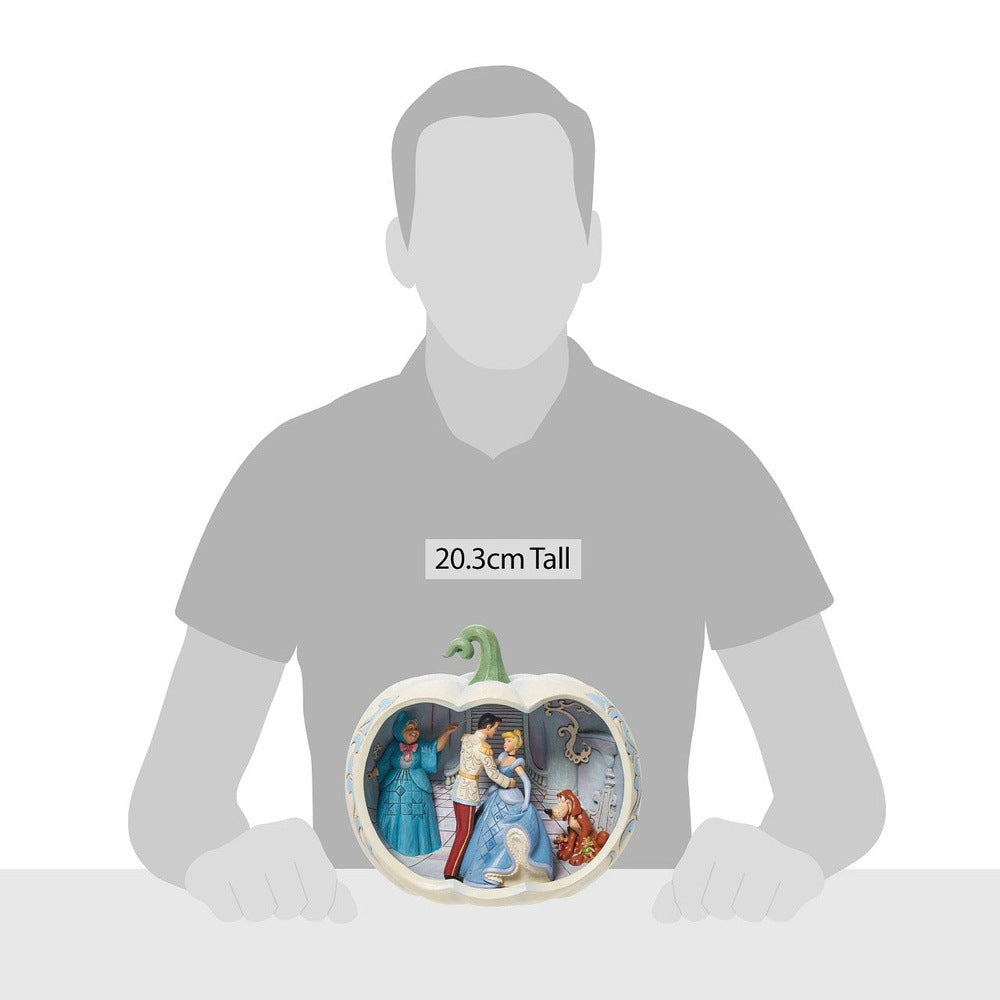 Jim Shore Disney Traditions: Cinderella Pumpkin Scene Figurine sparkle-castle