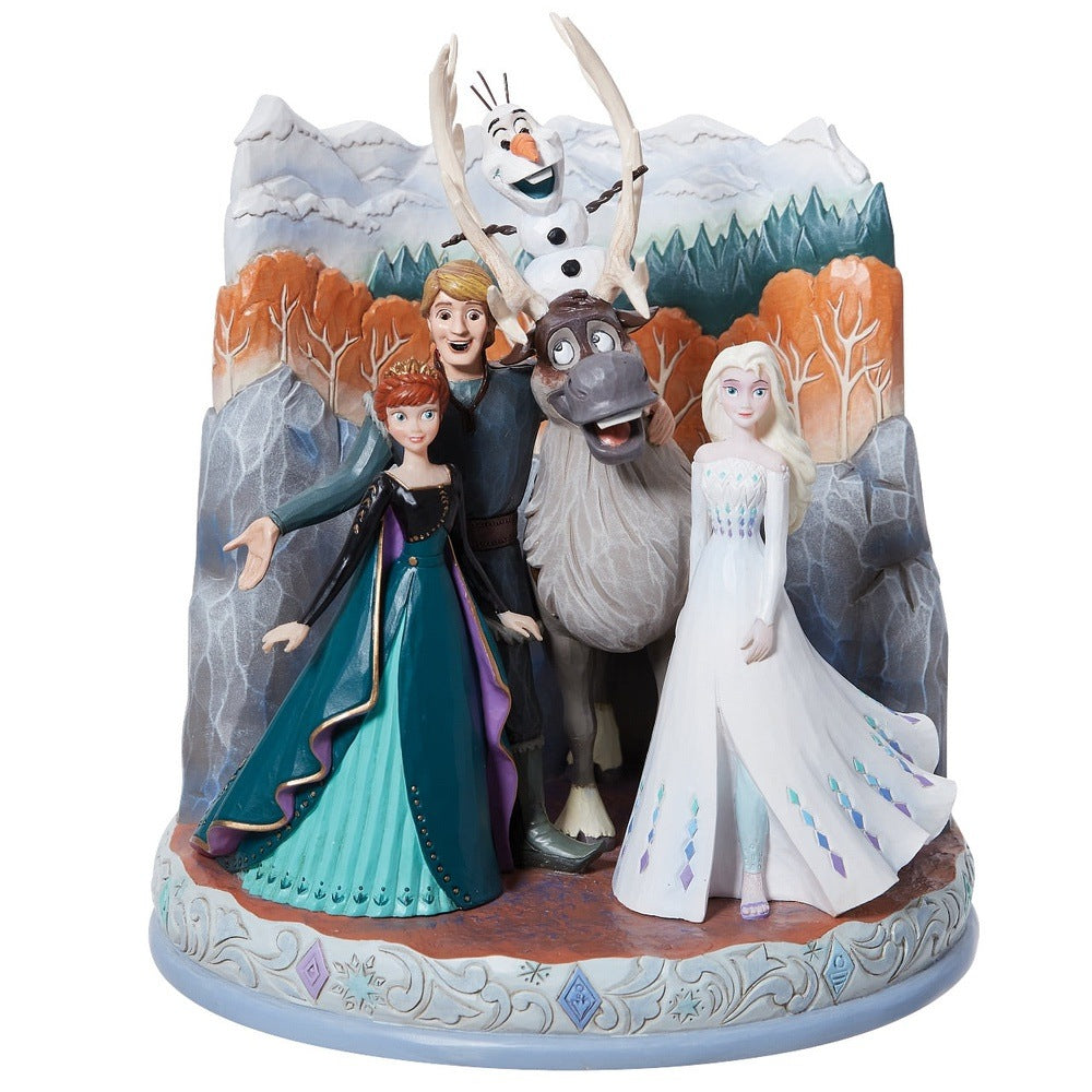 Jim Shore Disney Traditions: Frozen 2 Movie Poster Scene Figurine sparkle-castle