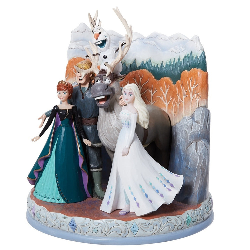 Jim Shore Disney Traditions: Frozen 2 Movie Poster Scene Figurine sparkle-castle