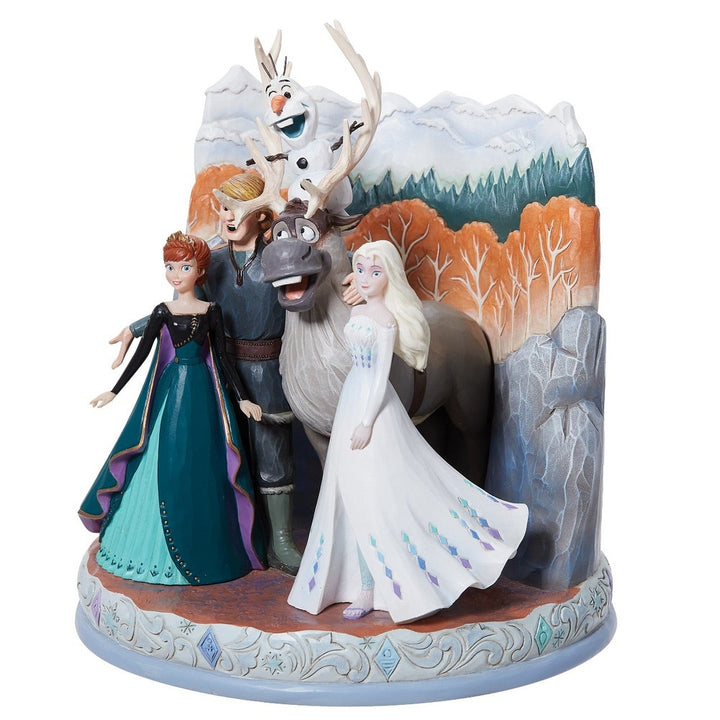Jim Shore Disney Traditions: Frozen 2 Movie Poster Scene Figurine sparkle-castle