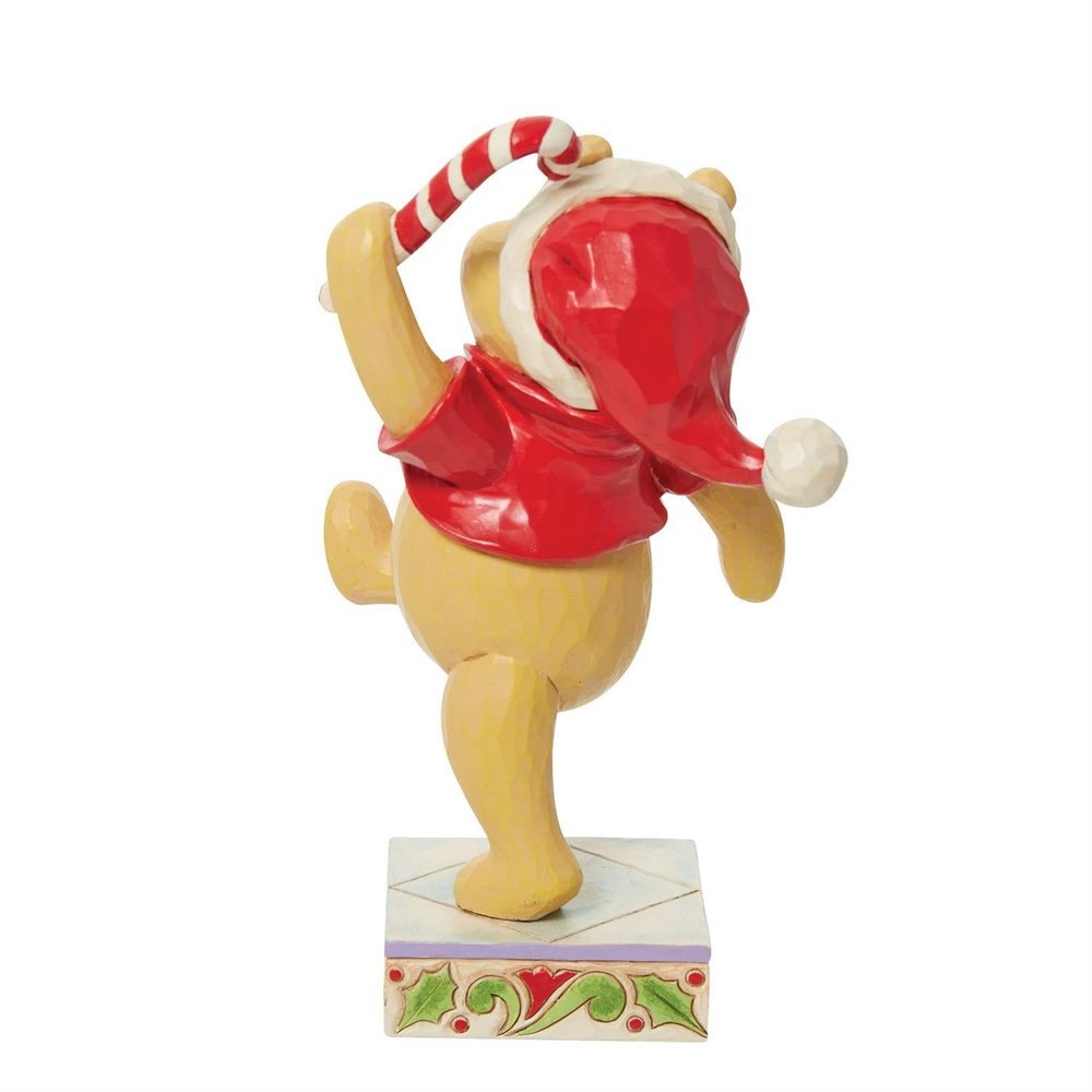 Jim Shore Disney Traditions: Holiday Pooh Figurine sparkle-castle
