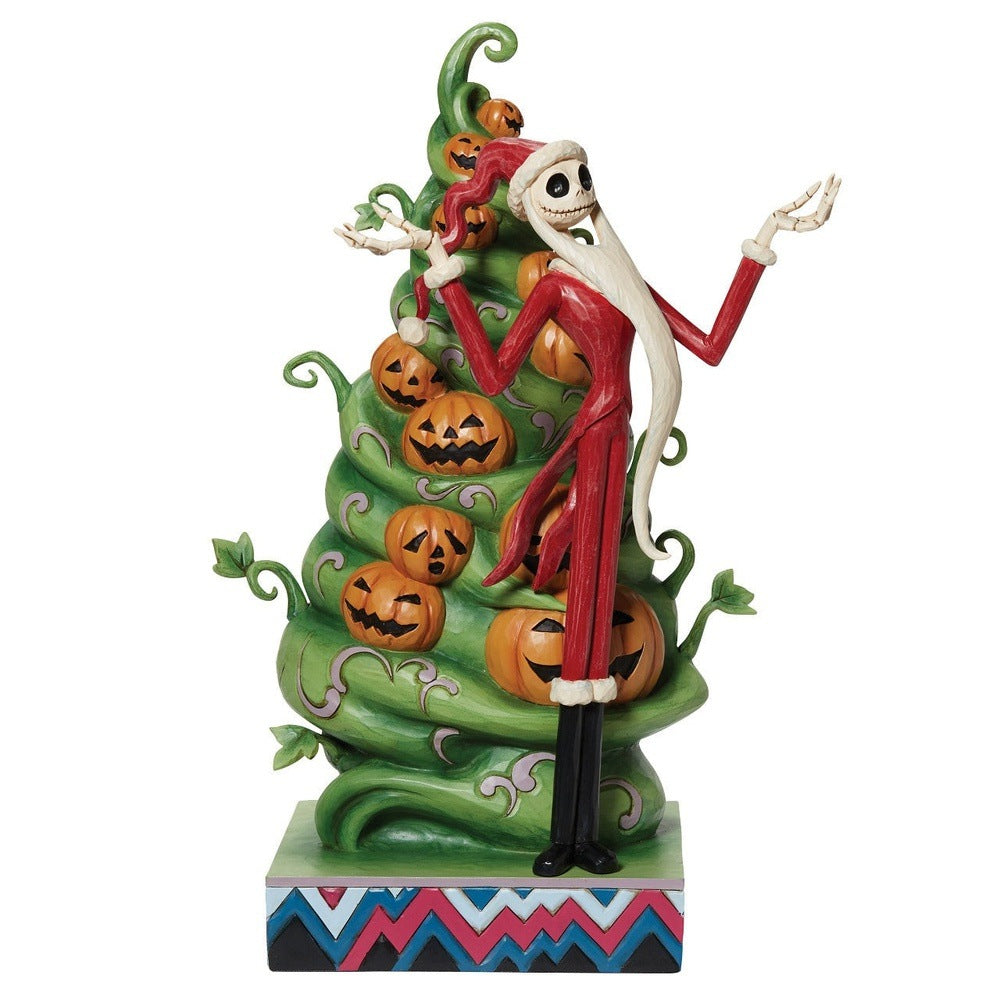 Jim Shore Disney Traditions: Interchangeable Jack For Halloween and Christmas Figurine sparkle-castle