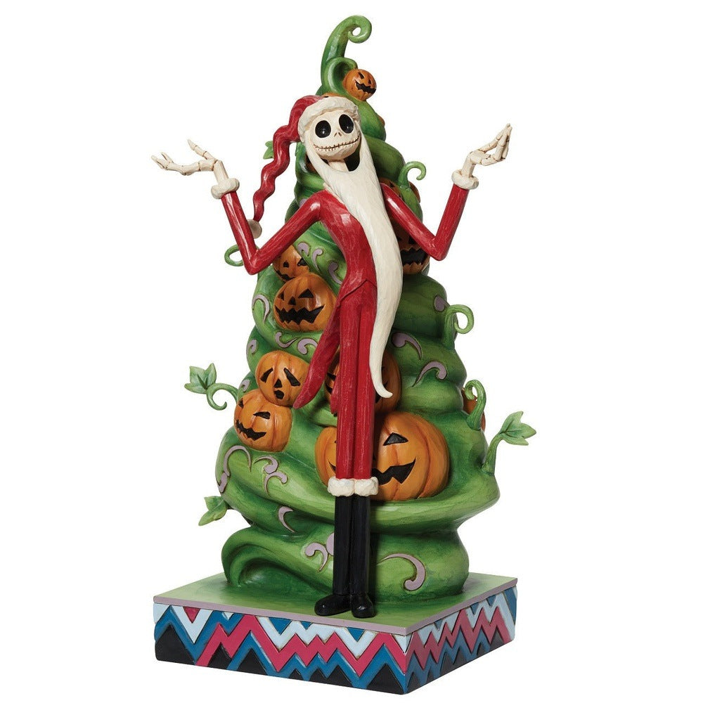 Jim Shore Disney Traditions: Interchangeable Jack For Halloween and Christmas Figurine sparkle-castle