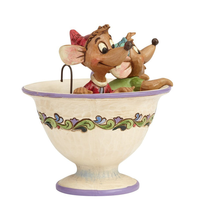 Jim Shore Disney Traditions: Jaq Gus Teacup Figurine sparkle-castle
