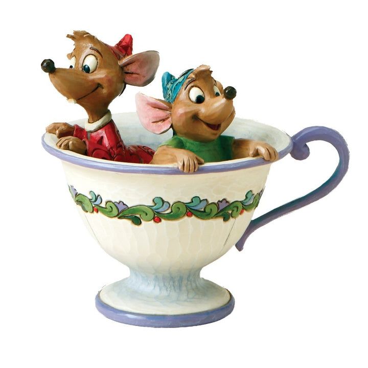 Jim Shore Disney Traditions: Jaq Gus Teacup Figurine sparkle-castle