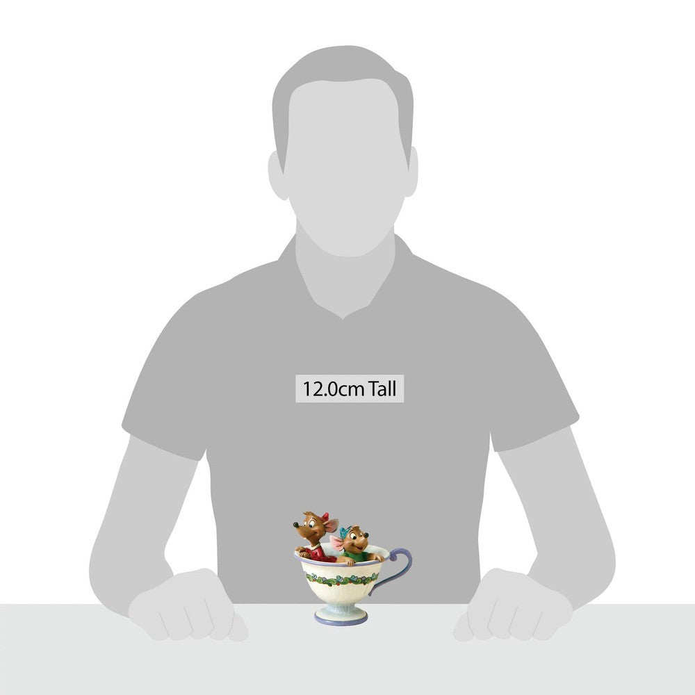 Jim Shore Disney Traditions: Jaq Gus Teacup Figurine sparkle-castle