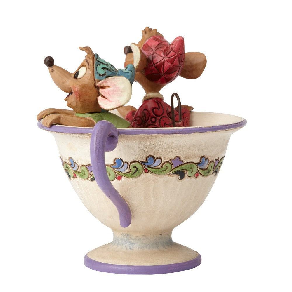 Jim Shore Disney Traditions: Jaq Gus Teacup Figurine sparkle-castle