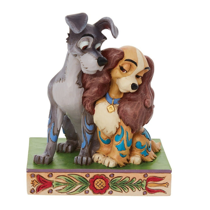 Jim Shore Disney Traditions: Lady Tramp Love Figurine sparkle-castle