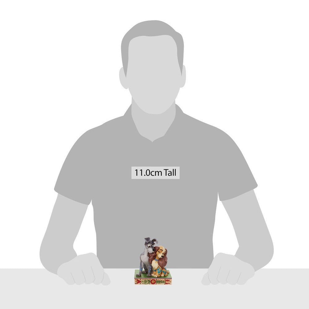 Jim Shore Disney Traditions: Lady Tramp Love Figurine sparkle-castle