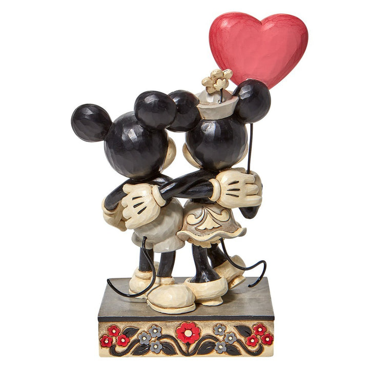 Jim Shore Disney Traditions: Mickey Minnie Heart Figurine sparkle-castle