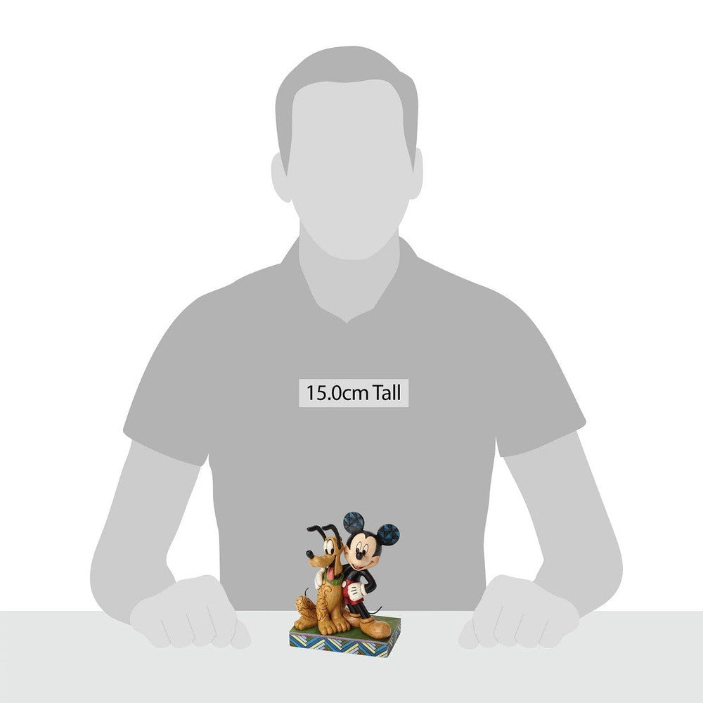 Jim Shore Disney Traditions: Mickey Pluto Figurine sparkle-castle