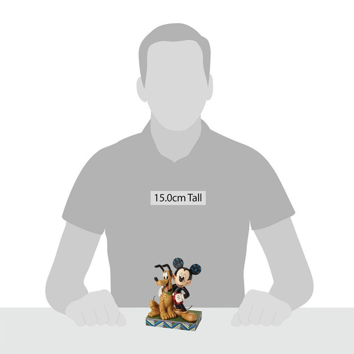 Jim Shore Disney Traditions: Mickey Pluto Figurine sparkle-castle