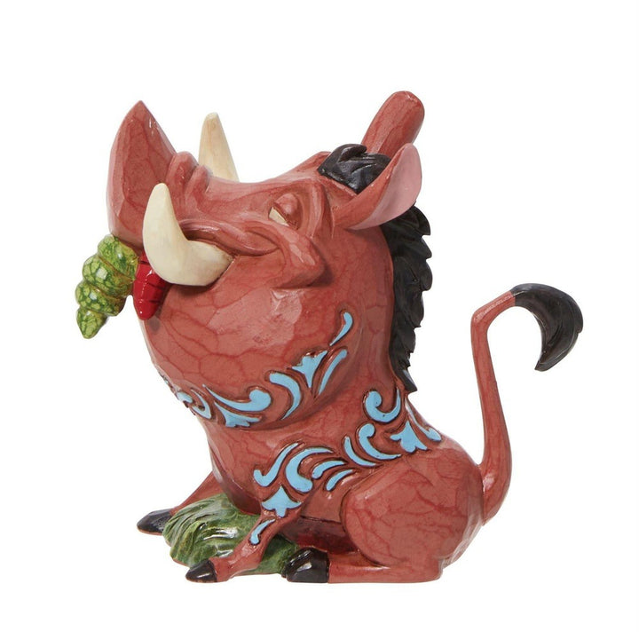 Jim Shore Disney Traditions: Mini Pumbaa Eating Bugs Figurine sparkle-castle