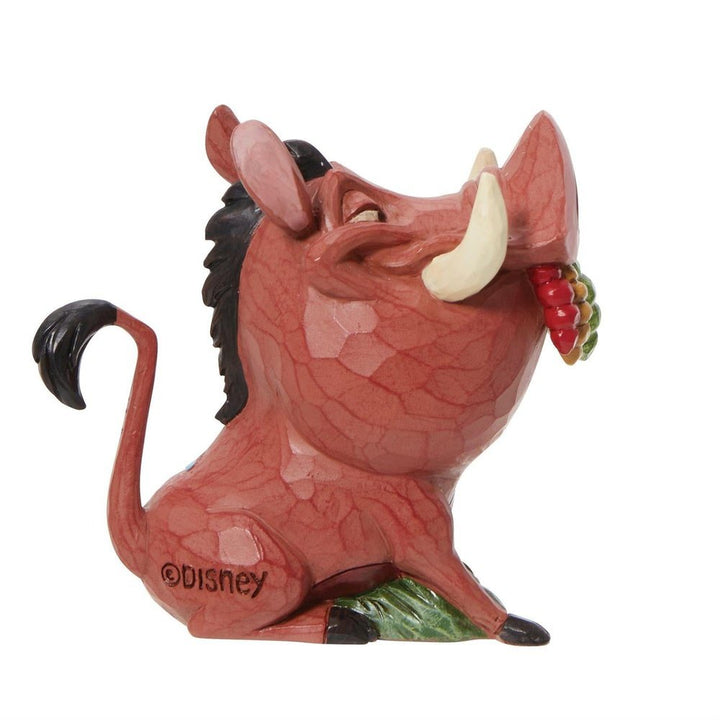 Jim Shore Disney Traditions: Mini Pumbaa Eating Bugs Figurine sparkle-castle