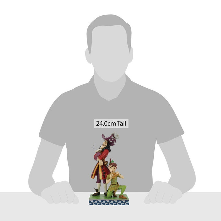 Jim Shore Disney Traditions: Peter Pan & Captain Hook Figurine sparkle-castle