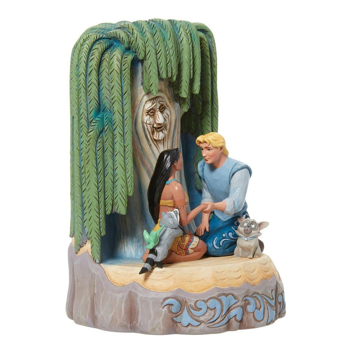 Jim Shore Disney Traditions: Pocahontas Carved by Heart Figurine sparkle-castle