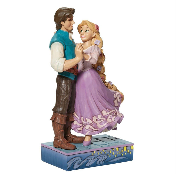 Jim Shore Disney Traditions: Rapunzel & Flynn Rider In Love Figurine sparkle-castle