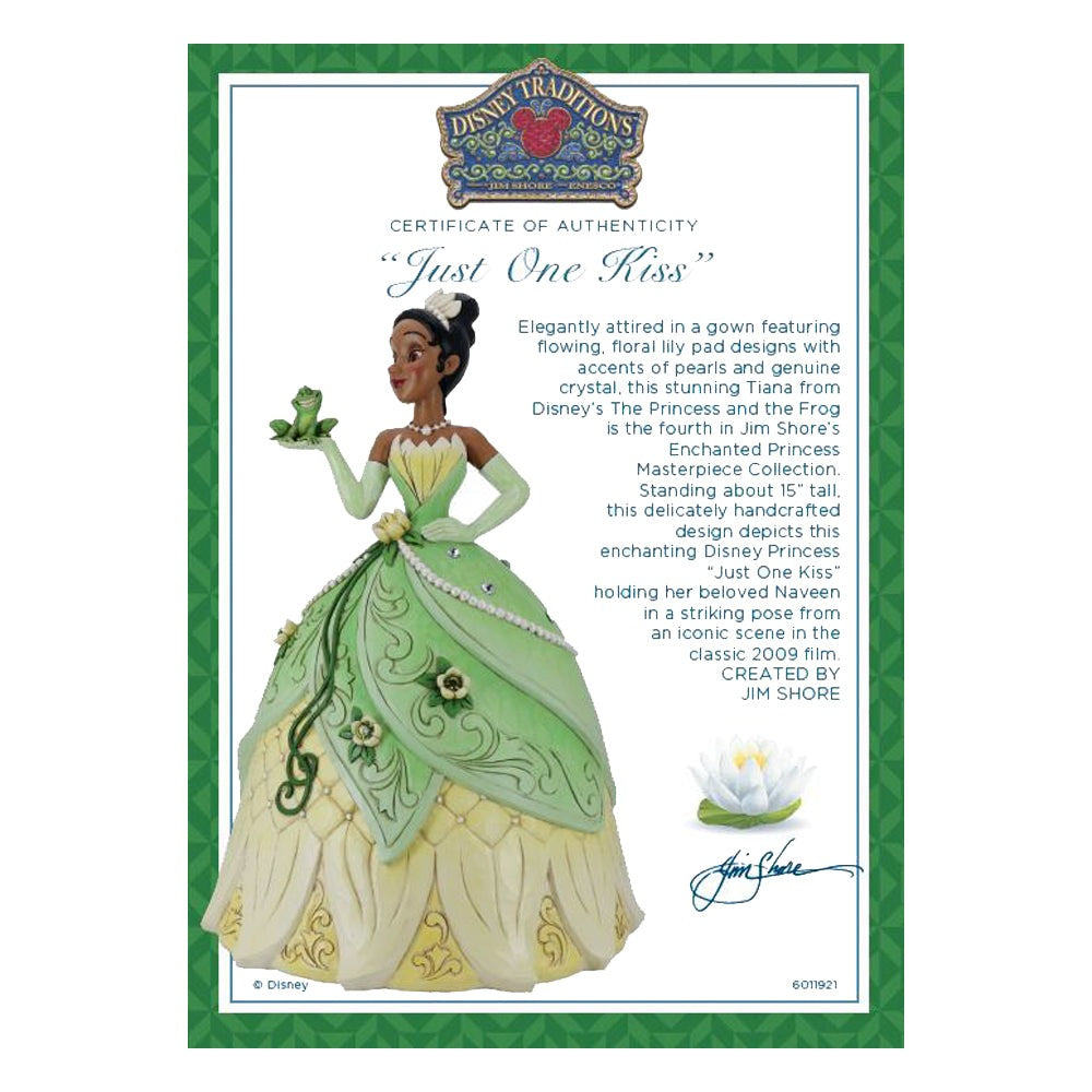 Jim Shore Disney Traditions: Tiana Deluxe th Series Figurine sparkle-castle