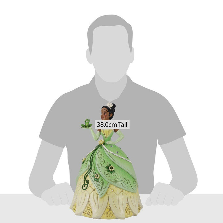 Jim Shore Disney Traditions: Tiana Deluxe 4th in Series Figurine sparkle-castle