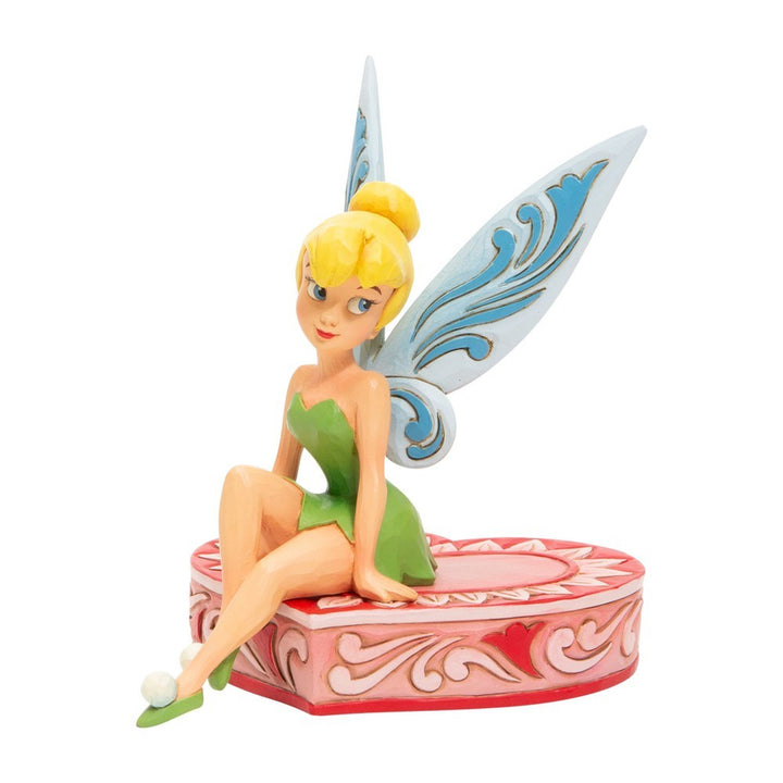Jim Shore Disney Traditions: Tink Sitting Heart Figurine sparkle-castle