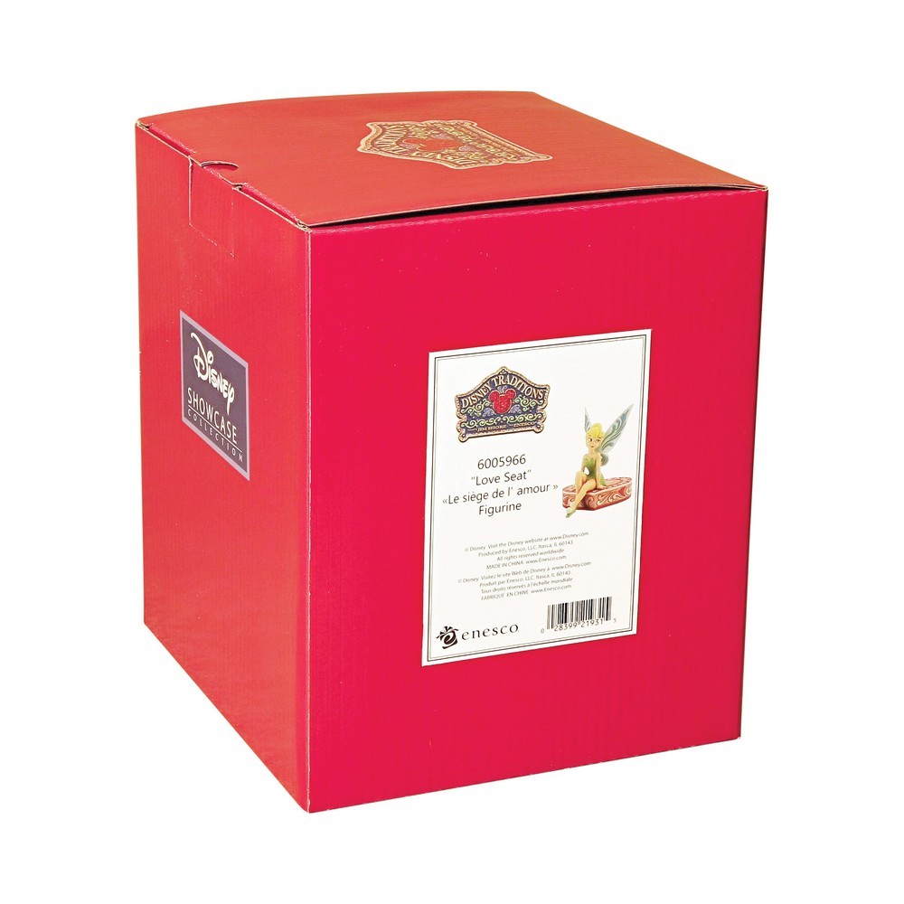 Jim Shore Disney Traditions: Tink Sitting Heart Figurine sparkle-castle