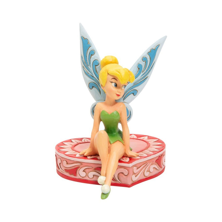 Jim Shore Disney Traditions: Tink Sitting Heart Figurine sparkle-castle