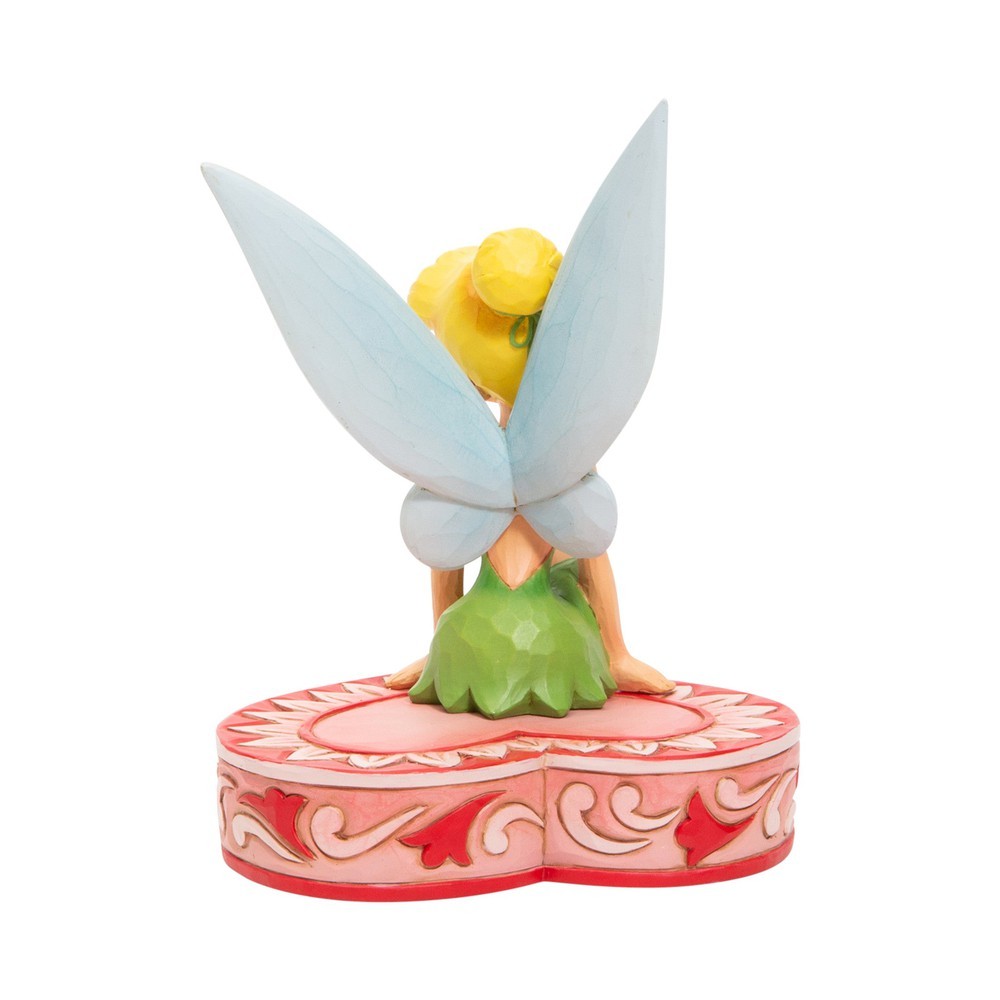 Jim Shore Disney Traditions: Tink Sitting Heart Figurine sparkle-castle