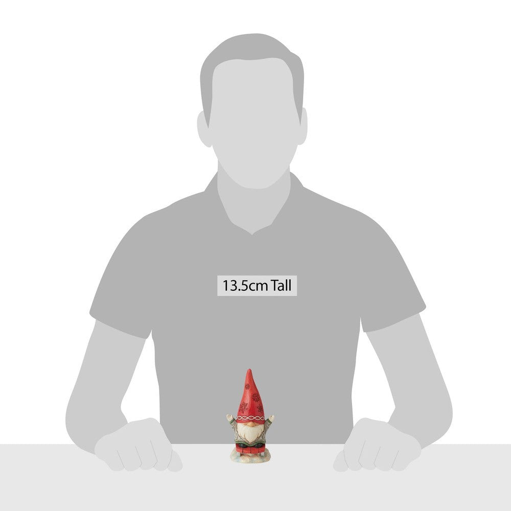 Jim Shore Heartwood Creek: 2022 Snow Day Gnome Figurines, Set of 2 sparkle-castle