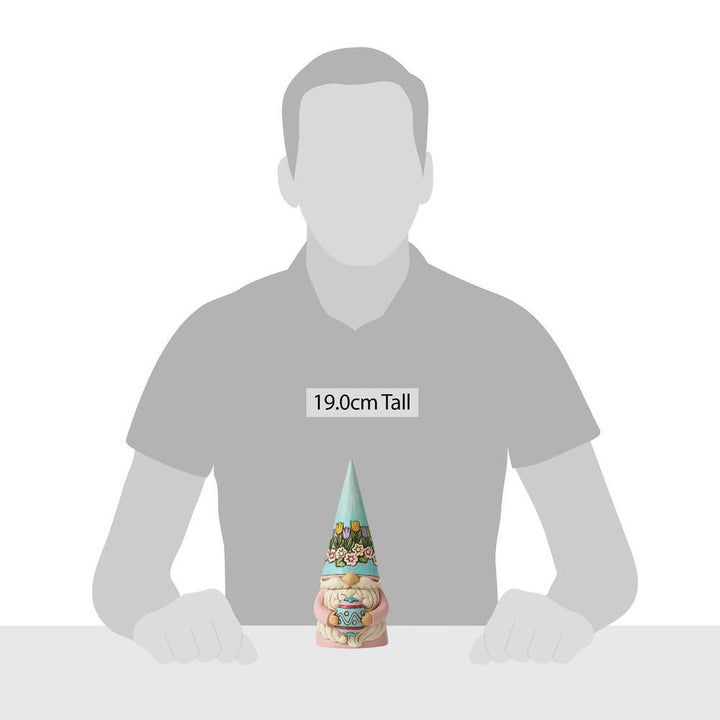 Jim Shore Heartwood Creek: Easter Gnome Holding Egg Figurine sparkle-castle