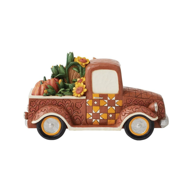 Jim Shore Heartwood Creek: Harvest Pickup Truck Figurine sparkle-castle